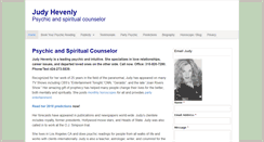 Desktop Screenshot of judyhevenly.com